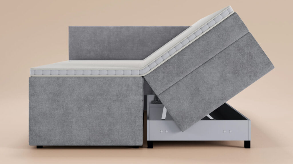 Boxspringbett 180x200 mit Bettkasten